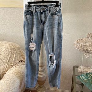 Ultra high rise mom jeans